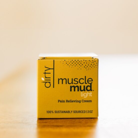 a single jar of muscle mud lite natural pain relief cream