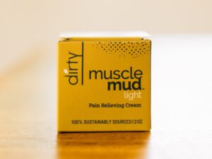 a single jar of muscle mud lite natural pain relief cream